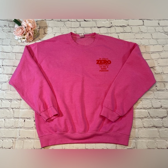 NWOT Pink Graphic Sweatshirt - Picture 5 of 6